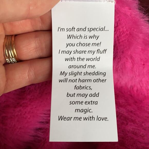 MCGUIRE Pallenberg Cloud Crewneck Fuzzy Sweater in Valley Girl Pink Barbiecore M - Picture 11 of 13